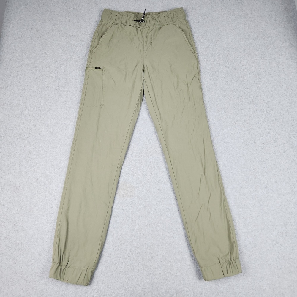 Eddie Bauer Cargo Jogger Pants Kids XL 14/16 Green Fleece Lined Hiking Outdoor
